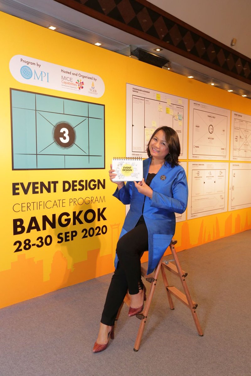 ThailandCVB's tweet photo. Congratulations to 3 brand new CED - #CertifiedEventDesigner Level 3 of Mastery successfully and graduated this month.

1. Orachorn Wongpan-ngam, CEM, CIS, CED
2. Sarinya Sungkatavat, CEM, CIS, CED
3.Nuanrumpa Ngambanharn, CEM, CMP, CIS, CED

#EventCanvas #CED 
#MICECapabilities https://t.co/3IaPmvQVGs