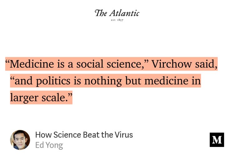 AlcinoeSea's tweet photo. “How Science Beat the Virus” by @edyong209
https://t.co/pGjxqd4lUl https://t.co/ZpKj8LSiMW