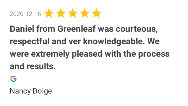 greenleafpestca's tweet photo. New 5.0-star Review: "Daniel from Greenleaf was courteous, respectful and ver knowledgeable. He took the time to... https://t.co/rD0E6ukTKt