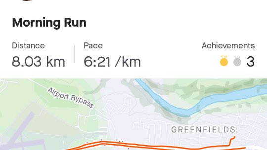 MTNDZML's tweet image. So what if the rain had its way with me rent was still paid nikka. I broke a few personal records along the way and my running index is finally rated "Good"  #FetchYourBody2020 #NInjaRunner #Ibringit #HalfManHalfMachine