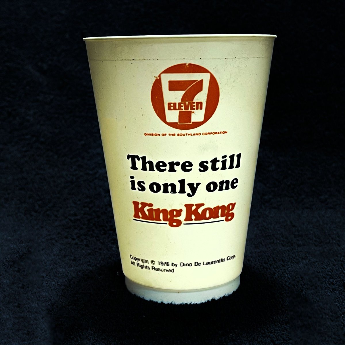 44 years ago today the King Kong remake was released.
This is one of the films that had a major influence on 13-year-old me. Here are my original King Kong Slurpee collector’s cups from 7-Eleven, based on the artwork of John Berky. 

#kingkong #kingkong76 #kingkong1976 #slurpee