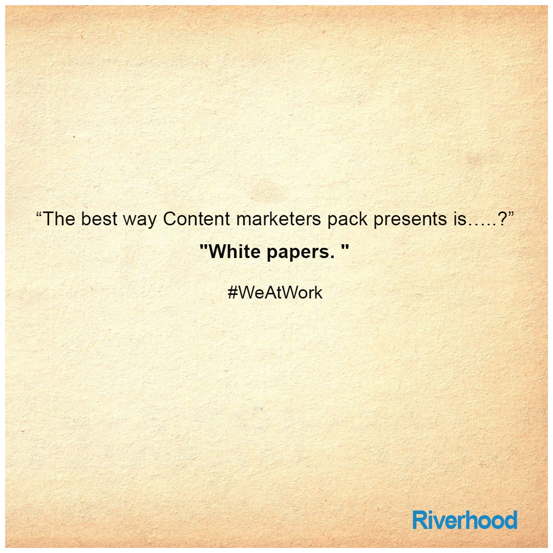 riverhood_in's tweet photo. #WeAtWork: How have you seen your content marketing friends pack presents?

#riverhood #india #contentmarketing #contentmarketers #contentmarketers #contentmarketer #contentmarketingfriends #contentwriter #content https://t.co/vUHH67NAUU
