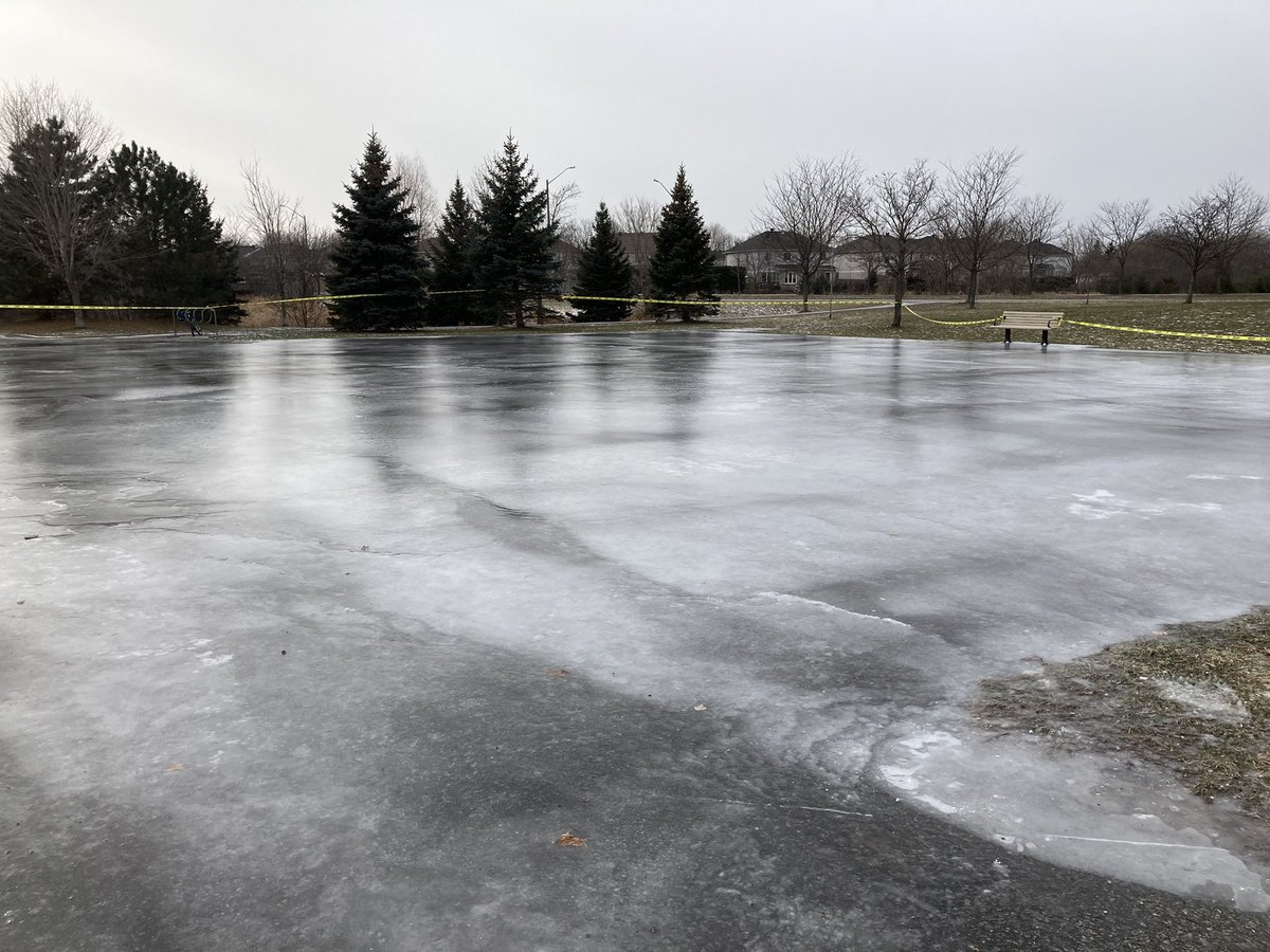 SprattRink's tweet photo. Spratt hockey and puddle rink coming along. Tough to put much water down on a sloped asphalt surface! https://t.co/W82fCTBWHC