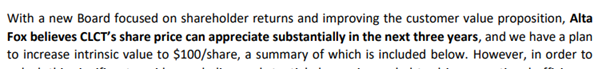 2/n As per the tender offer documents, AT THAT TIME the Board was actively discussing a sale of the company at a valuation significantly less than Alta Fox’s valuation ($100 in 3 years – note valuation was before the boom in card collecting would have been fully appreciated)...