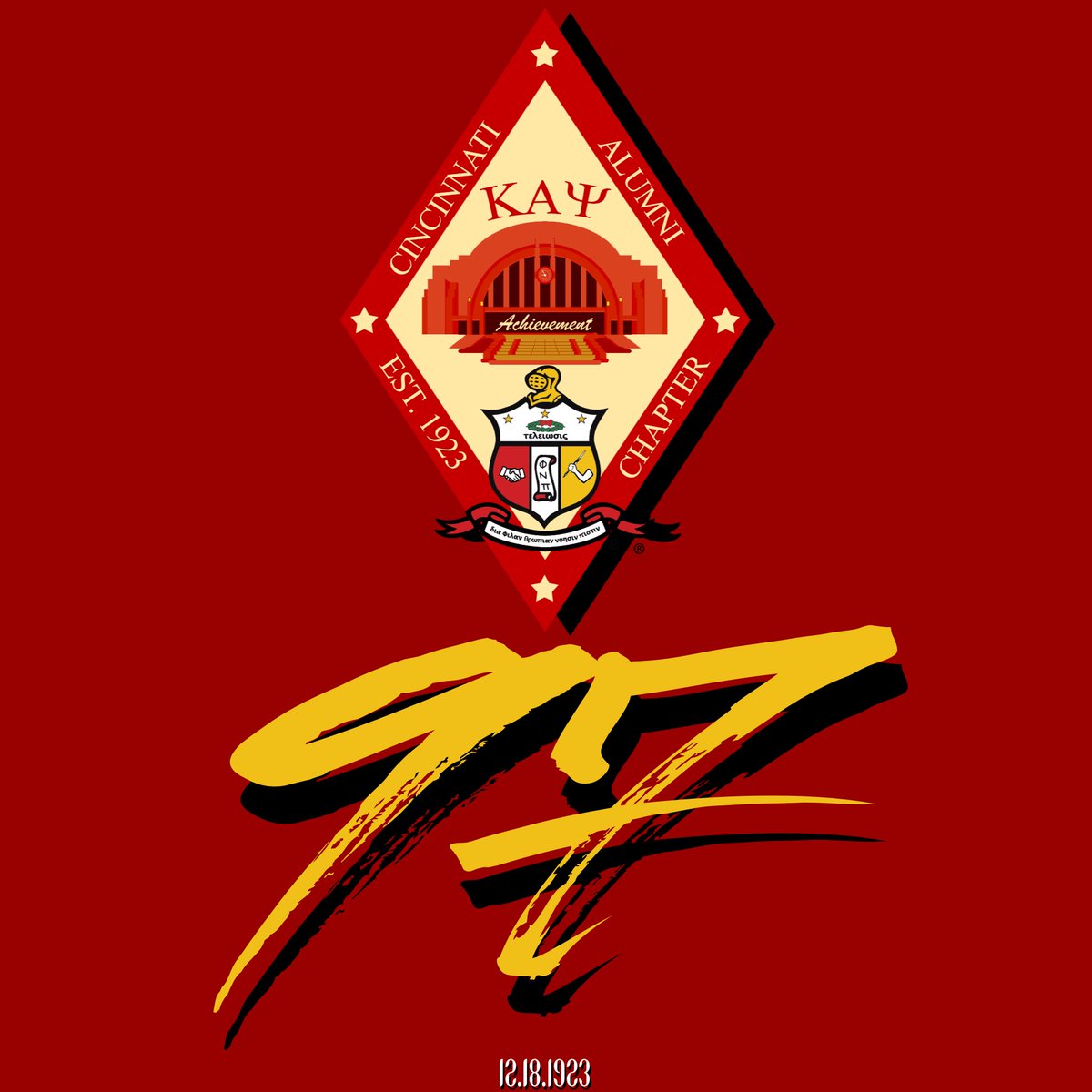 CincyNupes's tweet photo. Happy 97th Charter Day to the Cincinnati (OH) Alumni Chapter of Kappa Alpha Psi Fraternity, Inc.! #CincyNupes♦️ https://t.co/281kGG1K7V