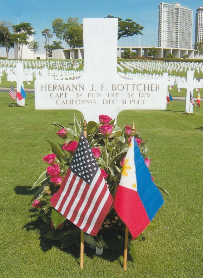 12/12Capt. Hermann Bottcher, on leave in Australia on December 31, 1943, was finally granted his American citizenship.Hugely popular with his men, he returned to action as OC of a recce platoon in the Philippines campaign where he was KIA exactly one yr later, December 31, '44.