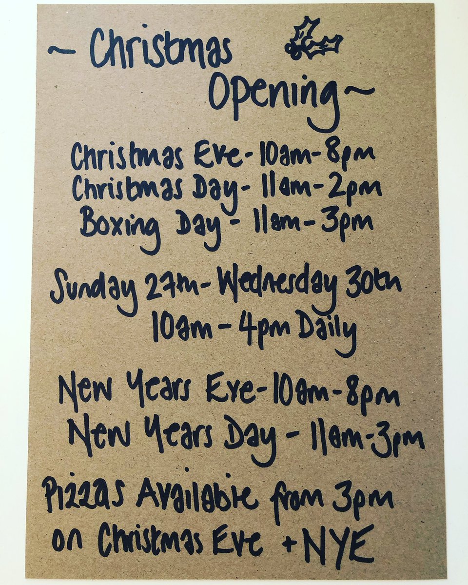 Unit1H's tweet image. Christmas Opening Hours ...