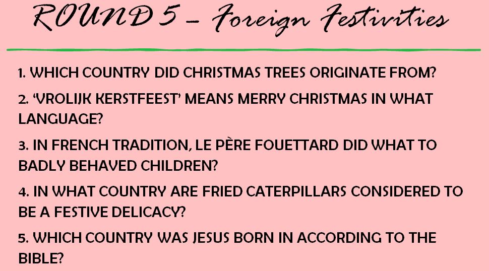 Our final round - do you know anything about Christmas traditions around the world 🌍🎁🎄
