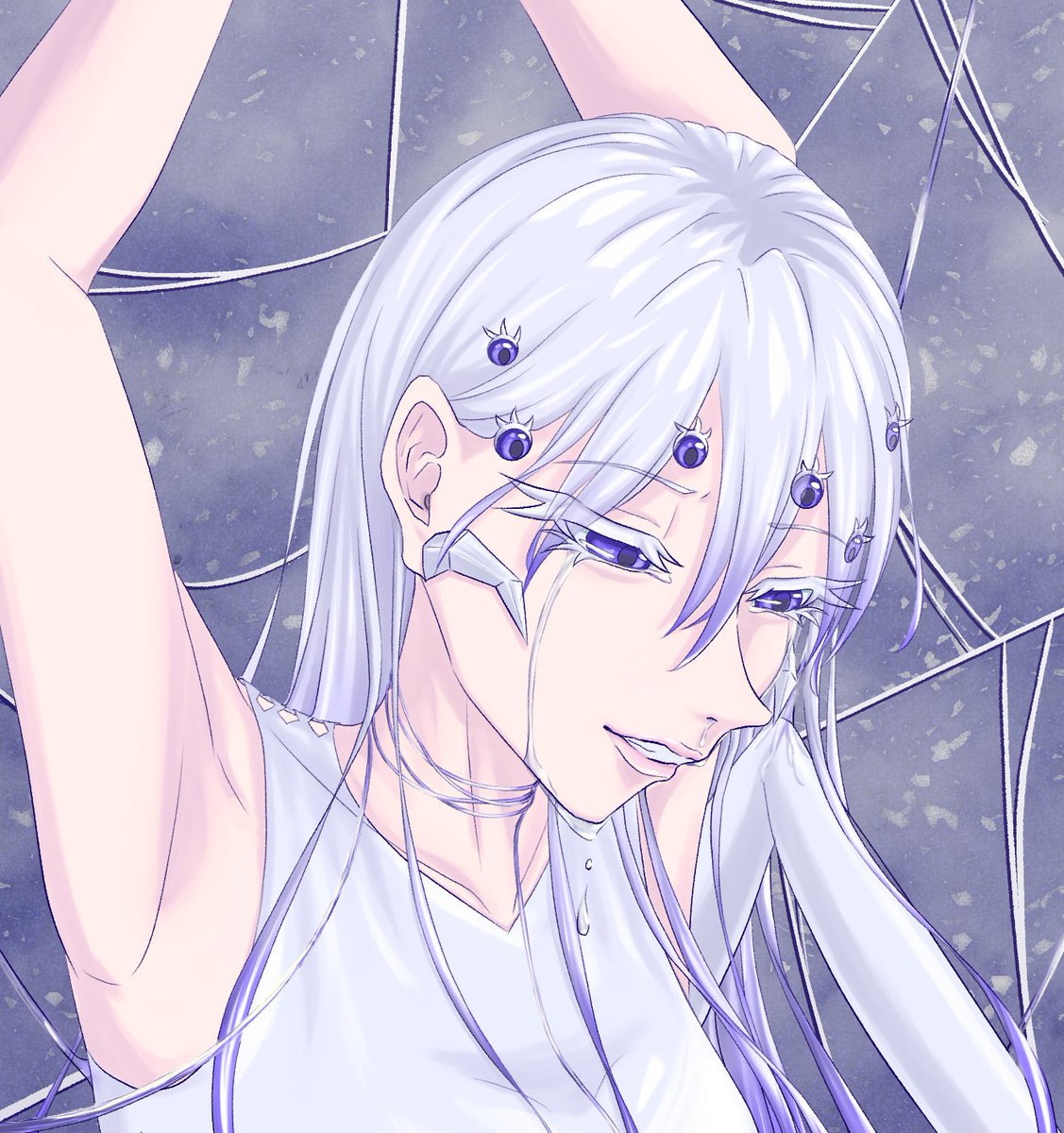 かはたれ色の勾玉 イラスト垢 בטוויטר 囚われの蜘蛛 1か月ちょい前の作品です 本来自分の糸に絡まることがない蜘蛛ですが 自業自得 を表現したくて描きました 白い蜘蛛 蜘蛛 擬人化 蜘蛛の巣 イラスト デジタルイラスト デジ絵 紫 囚われる 捕まる かはたれ色の勾玉 イラスト垢 בטוויטר 囚われの蜘蛛 1か月ちょい前の作品です 本来自分の糸に絡まることがない蜘蛛ですが 自業自得 を表現したくて描きました 白い蜘蛛 蜘蛛 擬人化 蜘蛛の巣 イラスト デジタルイラスト デジ絵 紫 囚われる 捕まる