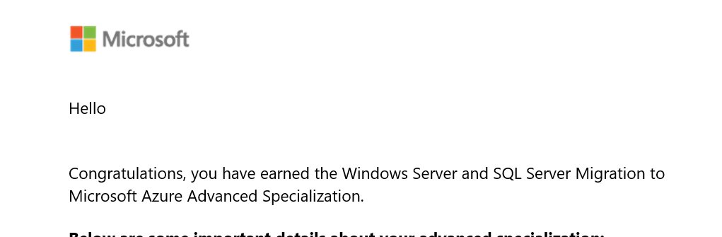 Congratulations to everyone <a href="/cegeka/">Cegeka</a> that helped to achieve the Windows Server and SQL Server Migration to <a href="/Microsoft/">Microsoft</a> <a href="/Azure/">Microsoft Azure</a> Advanced Specialization!