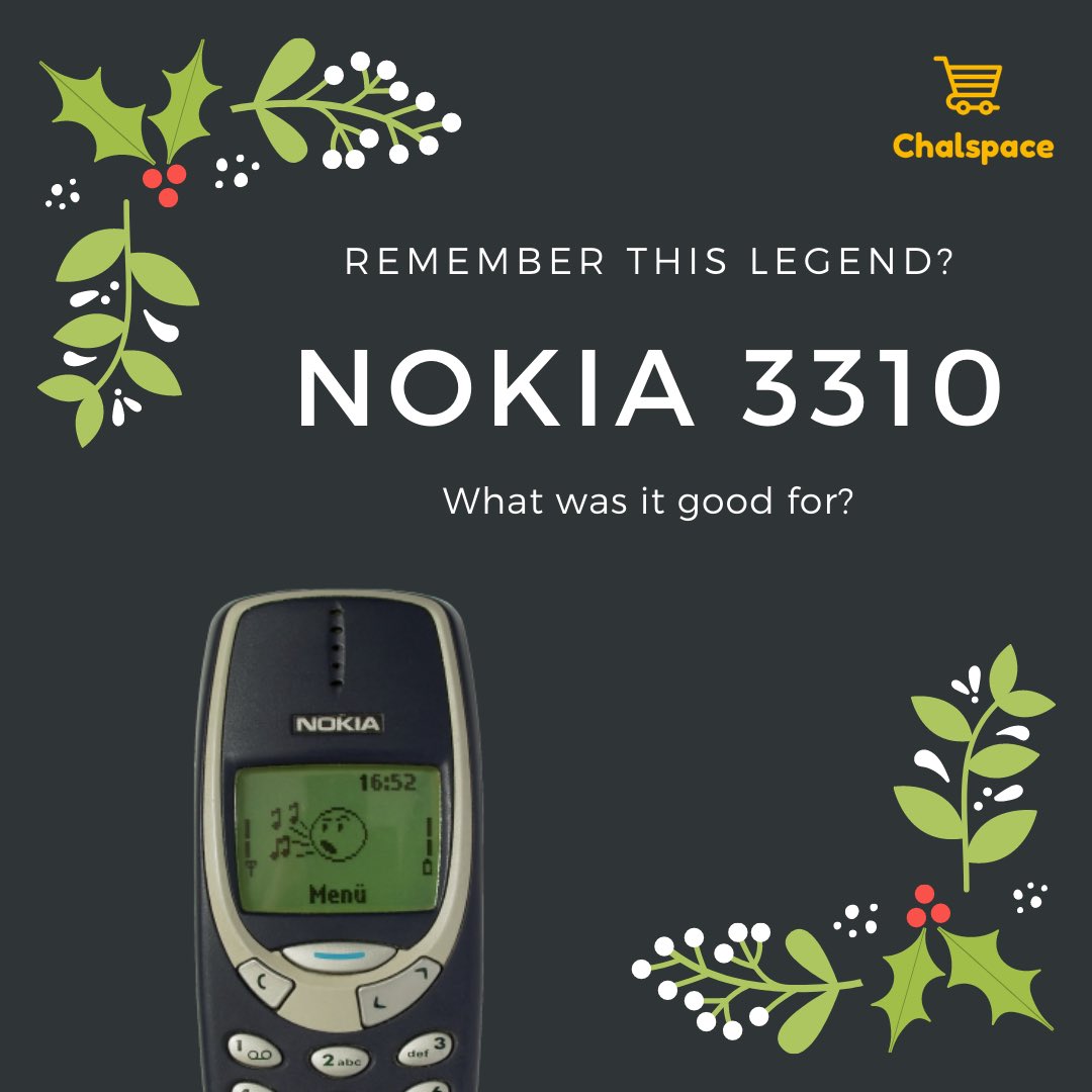 chalspace's tweet image. In what creative ways could you use the Legendary Nokia 3310? 

Quote with your reply. The best answer will receive a gift from us. 

Let’s goooo 💨