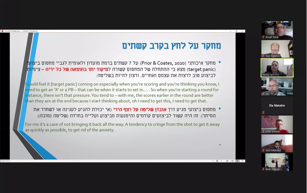 EPSportsPsych's tweet photo. Just been sent this by a fellow archer &amp; sport psych in Israel. Still surreal to see mine &amp; @DrJanineCoates work being referenced and discussed, and across the globe too! Happy Friday!

#sportpsychology #archery #targetpanic #performanceblocks https://t.co/98j86iPgsb