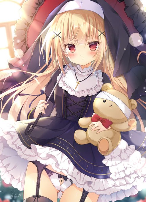 私の方ばっかり見てないで、ちゃんとお祈りして! 