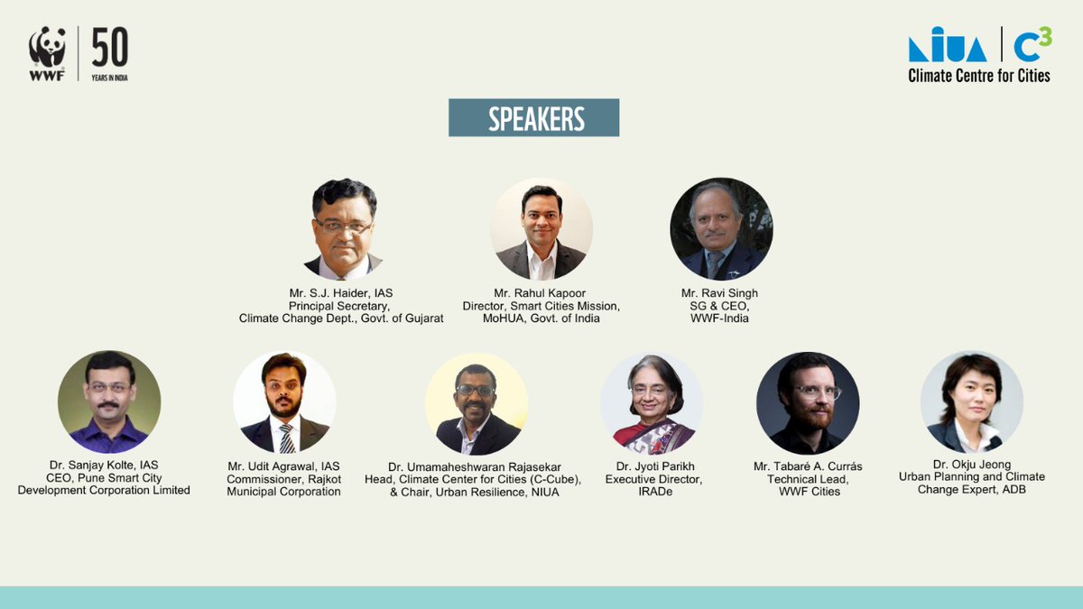 Join us in our forthcoming webinar w/NIUA C-CUBE as we felicitate the National Winner from India #Rajkot in WWF’s global One Planet City Challenge #OPCC &amp; hear from experts about #climate proofing #cities on Dec 21 from 03:00- 05:00 pm IST. Register here: bit.ly/2Wu39M1