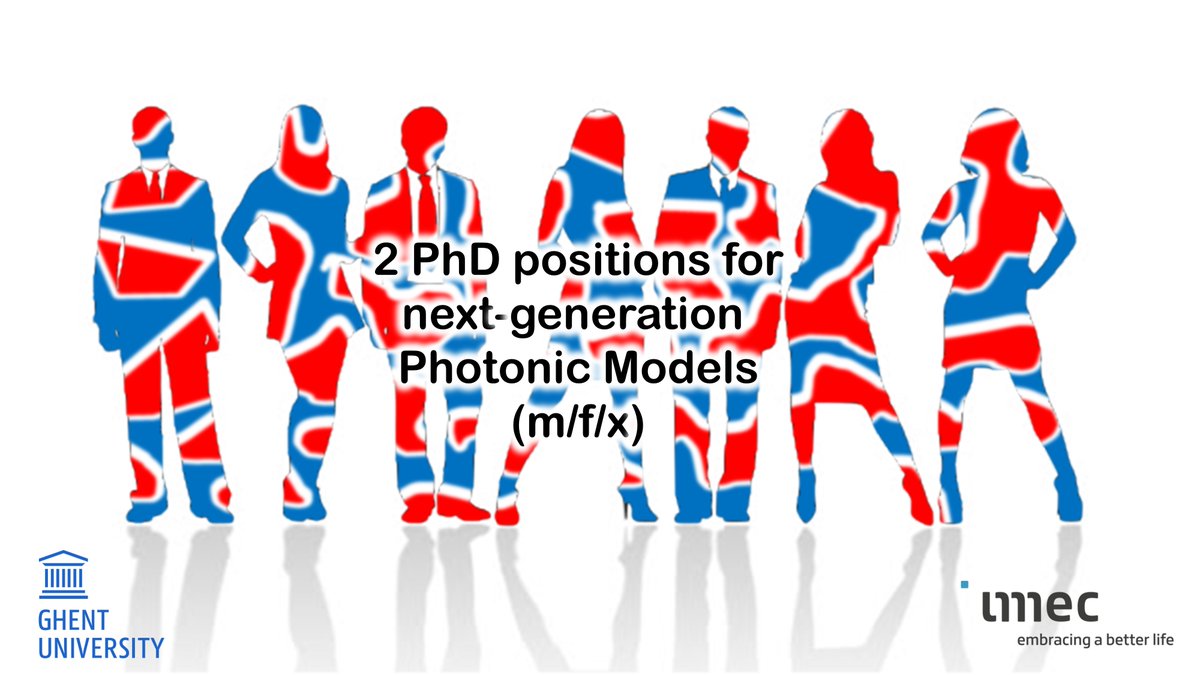 We're looking for two PhD students with great ambitions for a modelling career at <a href="/PhotonicsUGent/">Photonics UGent</a> and <a href="/sumolabintec/">SUMOlab @ UGent-imec</a> . Do you dare to step on the CAD-walk to explore new circuit models for the next genaration of tolerant silicon photonic circuits?  photonics.intec.ugent.be/contact/vacanc…