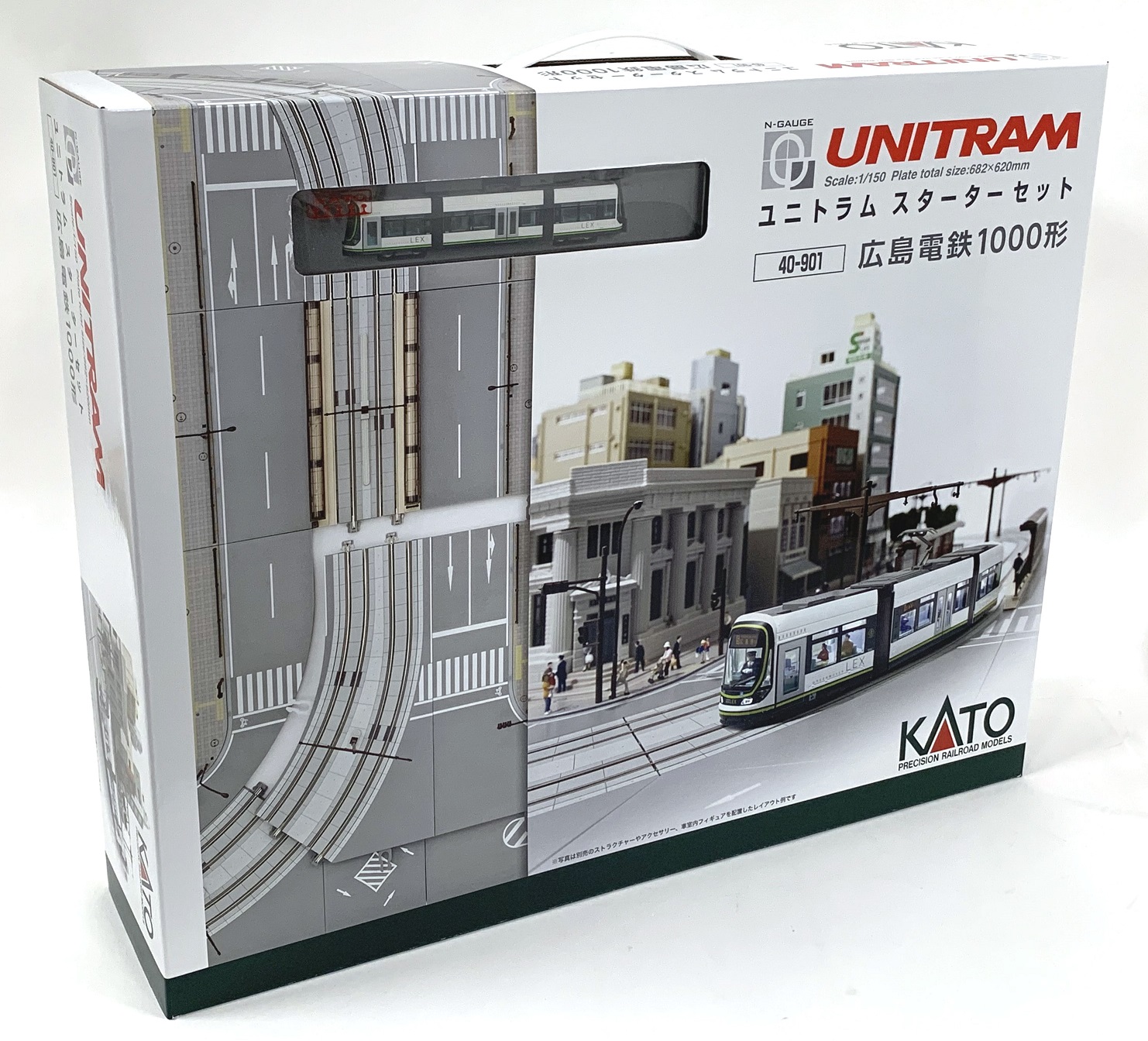 40-902 ユニトラムスターターセット 広島電鉄1000形 KATO 40-902 ユニトラムスターターセット 広島電鉄1000形 N