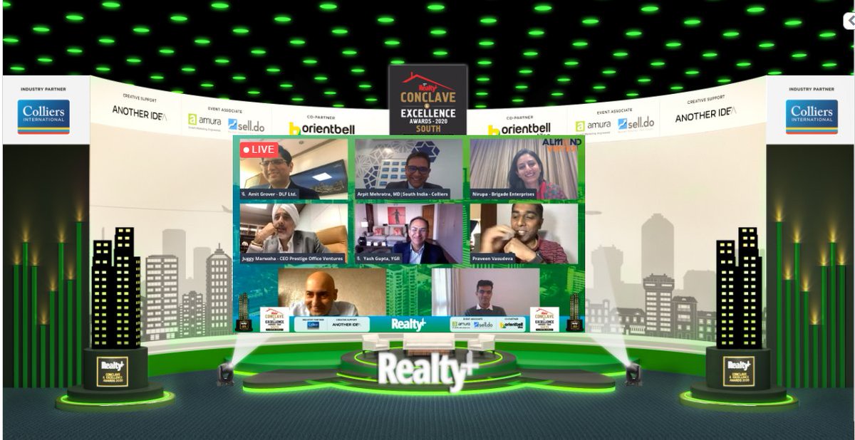 colliers_ind's tweet photo. There's nothing better than sharing a laugh with some key #realestate players driving the industry trends. @mehrotrararpit along with eminent speakers shared insights &amp; recommendations that will drive the industry in 2021.  

#SeeWhatCouldBe with our team: https://t.co/W70hC584e8 https://t.co/EApvneZocn
