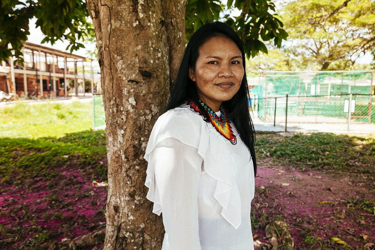 Kadaster_Int's tweet photo. “Owning land means prosperity”. Have a look at the vlog of mayor Norela Rodríguez of #Barrancominas, #Colombia, on the importance of the #land_for_indigenous_women. @Kadaster_Int #LandInPeace #NLinColombia #FFP #IGAC https://t.co/6CUi3msKC4 https://t.co/ASm5pRL6qe