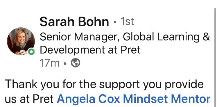 coxange78's tweet image. Always lovely to be appreciated ❤️
#corporatewellbeing
#execcoaching
#innergame