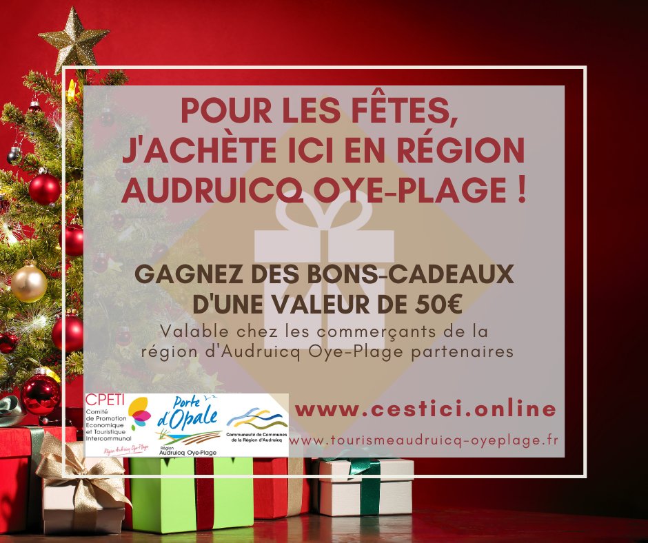 CpetiAudruicq's tweet photo. RDV sur https://t.co/z3ehd2uWCh pour tentez de gagner les 3 derniers bons cadeaux valables chez les commerçants de la région #Audruicq #OyePlage partenaires.

#Jacheteici 
#PortedOpale https://t.co/ey5ROInRHy
