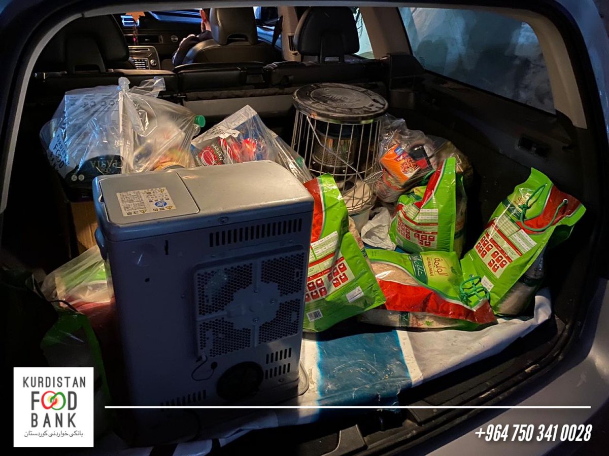 KstanFoodBank's tweet photo. Happy Friday!
Yesterday, our food packages &amp; heaters got distributed🙏
The clothes will be distributed soon.
🚨During this week only, we’ve received dozens of messages &amp; calls from families asking for help, please keep donating to us so that we can reach them all.
#TwitterKurds https://t.co/IBpOS3mMrd
