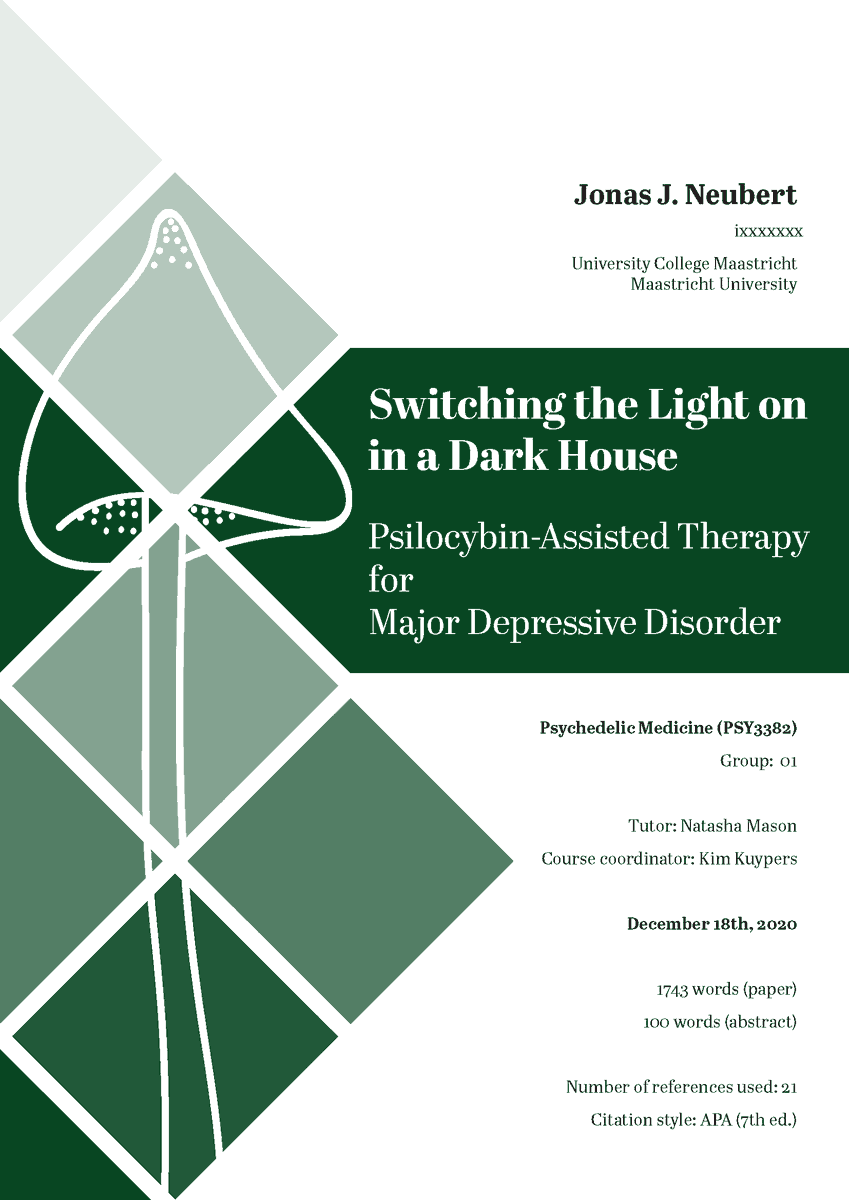 jonasjneubert's tweet photo. New paper, new cover page. abstract below.
thanks to @NL_Mason for tutoring the lovely course on Psychedelic Medicine @MaastrichtU . https://t.co/VGltcKcrmK