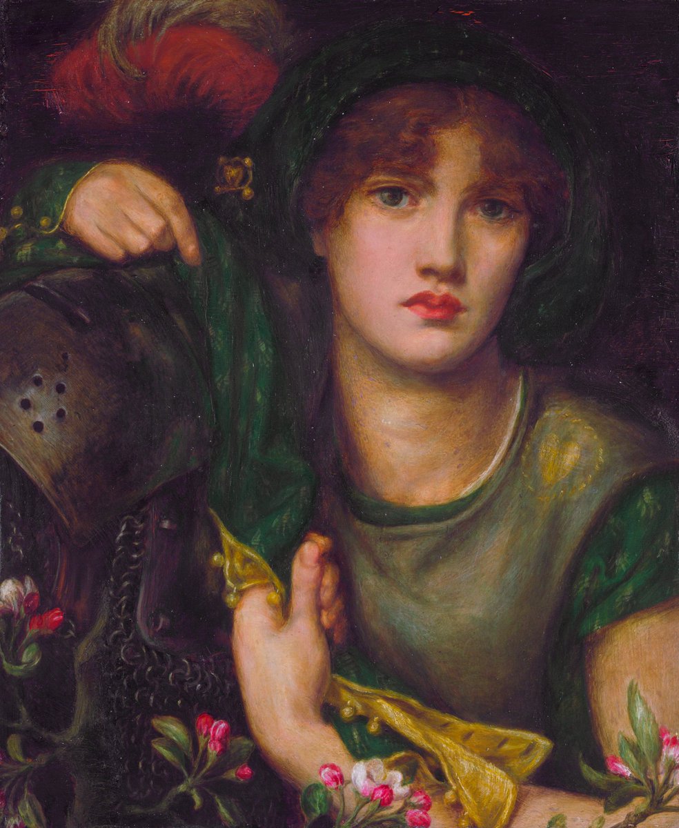 LordFredericLe1's tweet photo. This is Dante Gabriel Rossetti's incredible and beautiful 1863 painting, My Lady Greensleeves! #Art #Fineart #Victorian #painting #Medievalsim #Romanticism #Medievalism #Knight #Portrait #Rossetti #Preraphaelite https://t.co/LATLiJSN4x