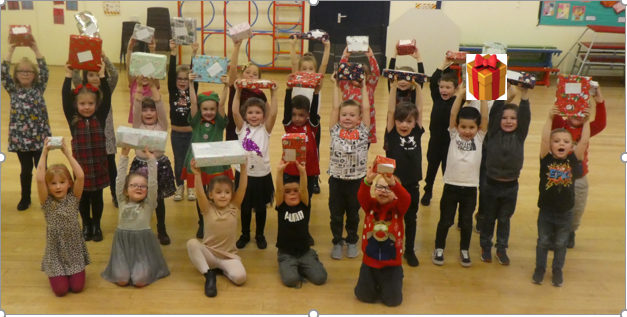 PalacefieldsPS's tweet photo. I can't tell you how excited and grateful the children were to have received presents from The Polar Bear Project this morning.  Thank you so much to everyone involved including @PoliceRuncorn for delivering the gifts. https://t.co/mcojHZ5XjV
