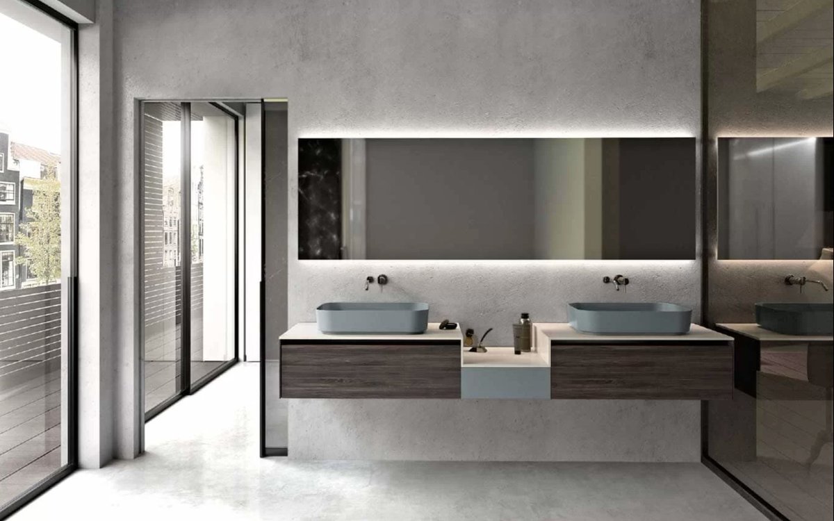 L2Gshop's tweet photo. La linea #Milestones di #GuzzinieFontana trasforma la zona #bagno in un ambiente elegante, dallo stile attuale e contemporaneo grazie alla matericità del gres porcellanato.

#Showroom #GuzzinieFontanaMilano via Visconti di Modrone,18. https://t.co/e87dS7hdcj https://t.co/qGTR71icGM