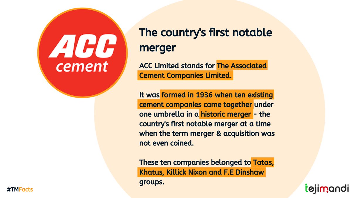 MrTejiMandi's tweet photo. #ACC Limited (ACC) is a leading player in the Indian building materials space, with a pan-India operational and #marketing presence. Synonymous with #cement, [1/2] https://t.co/ZqMhLMwk1J