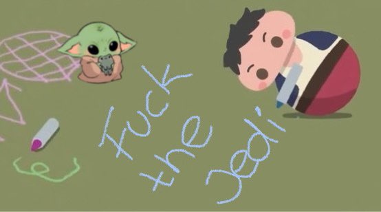 riseofbensoIo's tweet photo. Grogu and Ben drawing at the temple together 🥰🥰 https://t.co/FQS4GeZCF2