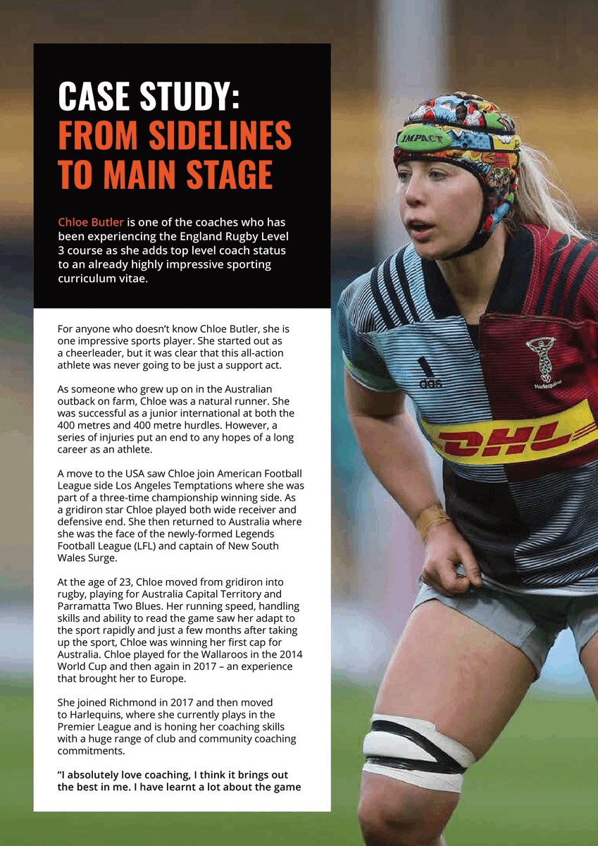 Chloe Butler was the number one member on the England Rugby L3 Coach Development platform.Video Uploaded: 8 hours 44Video Played: 10 hoursClips Created: 223Playlists Created: 42Messages Sent: 95.Great effort throughout 2020, Chloe 