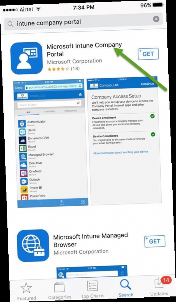 download intune appe apple store / Twitter