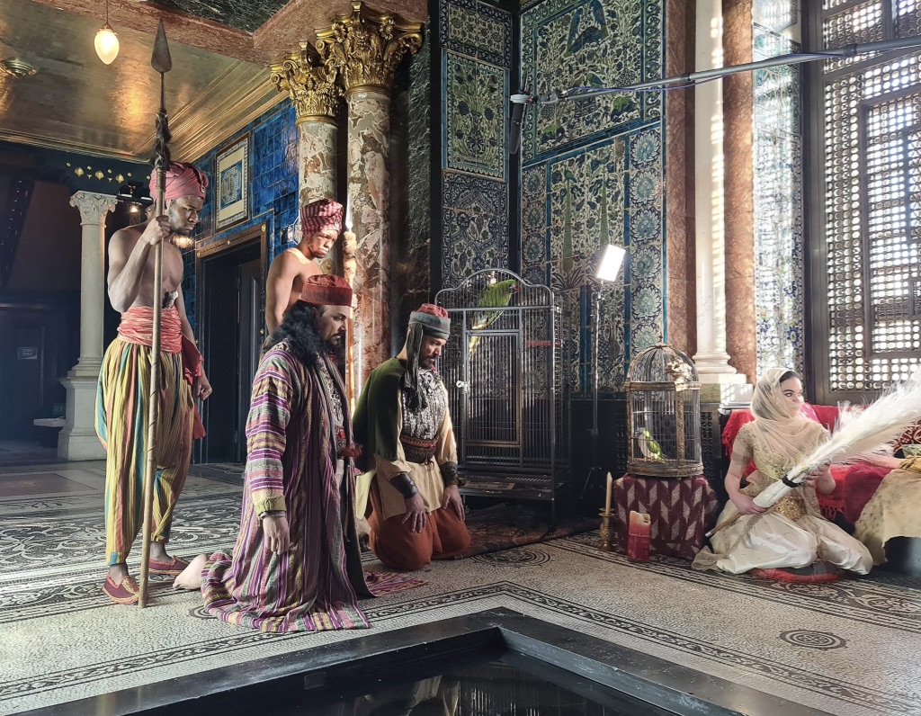 dangerousdemand's tweet image. What a day we had yesterday shoooting the Sultan's palace scene. It was soooo beautiful and the costumes and actors were amazing, plus the crew as usual were so wonderful. Feeling so blessed.