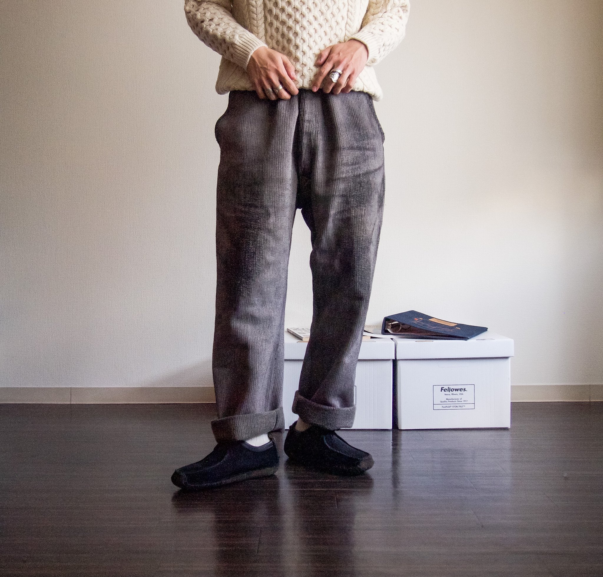 雰囲気抜群】フレンチワーク コットンピケパンツ Rene FONTAINE
