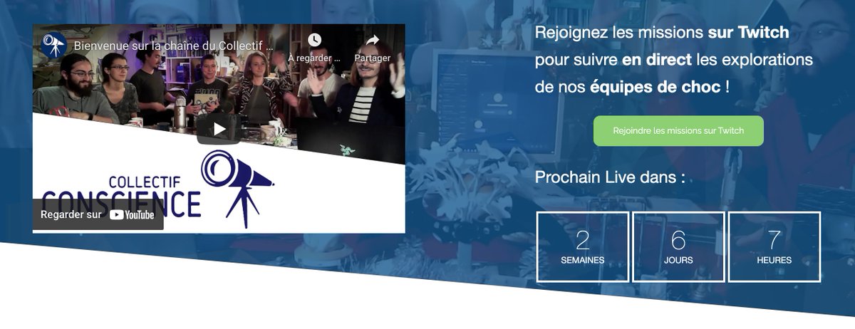 MargauxCalon's tweet image. Les missions #MinecraftExplorer seront retransmises #endirect sur #Twitch par le collectif @Asso_Conscience 

🔴 twitch.tv/collectifconsc…