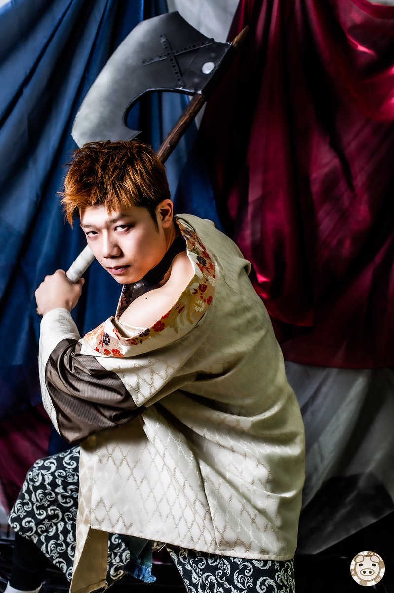 High Card 坂田金時 さかたきんとき 今井裕也 源頼光四天王の一人 他の誰もが扱えない戦斧を操る京の街のヒーロー だったのだが今は理由も告げずに山に引きこもっている やる気ねぇのに戦ったって死ぬだけだ ちまあめ