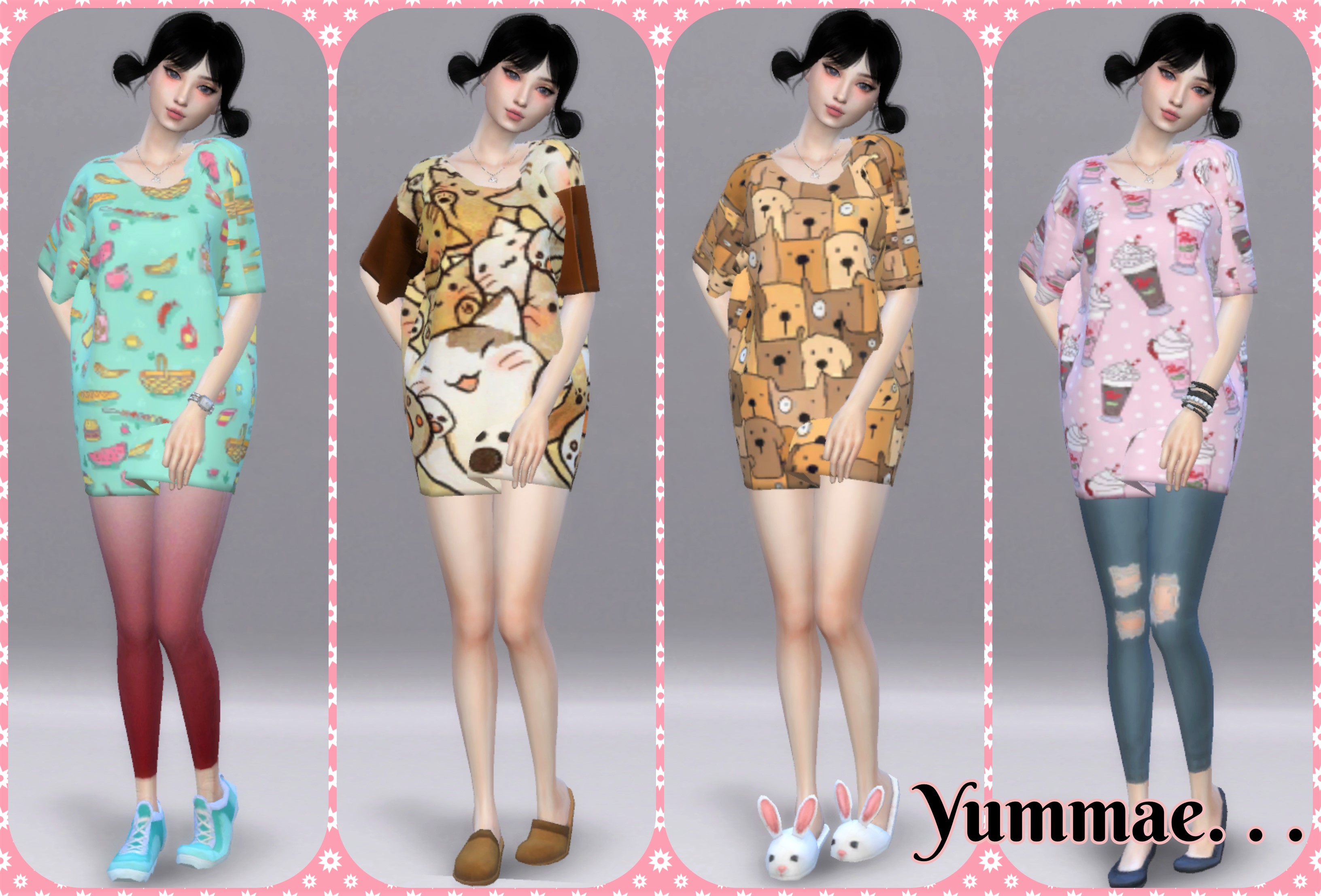 Sims 3 oversized clearance shirt