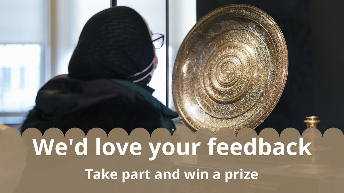 HSMOxford's tweet photo. Have you visited our online #islamicmetalwork exhibition?

If so, we'd love your feedback on our online gallery.

Spare us 5-10 mins t &amp; you could win a £20 Amazon voucher or a shop bundle.

We value your views — thanks for your support.

Take the survey: https://t.co/7ECM499Igf https://t.co/6xmxpdxlbA