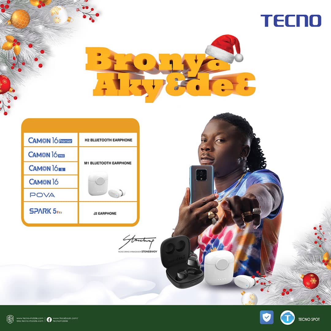 stonebwoy's tweet photo. At a Discount price Grab Your  TECNO Camon16 and accessories from the bhimshop call +233501770000 https://t.co/WJDffblVfw