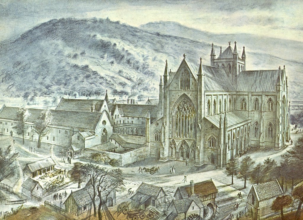 Tintern Abbey was the 1st Cistercian monastery in Wales, founded 1131 by Walter fitzRichard of Clare. Colonised by a group of monks from the mother house at l’Aumone, the construction of the great Gothic church began 1269. It was consecrated in 1301.  #FaithBuildingsFriday 1/6