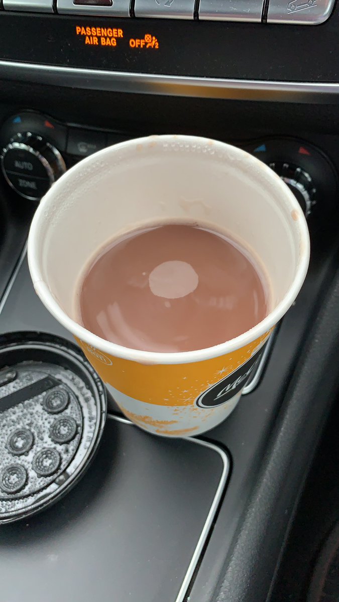 CMTaylor84's tweet photo. @McDonalds great hot chocolate this half full and just tastes like water 👍🏻 https://t.co/UL9JG1GAmy