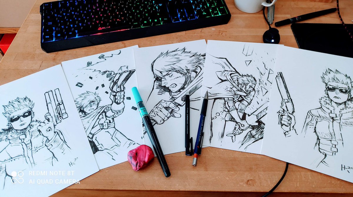 SinghRalf's tweet image. @HannesRadke made some beautiful sketches for our kickstarter supporters. #TheImpureComic