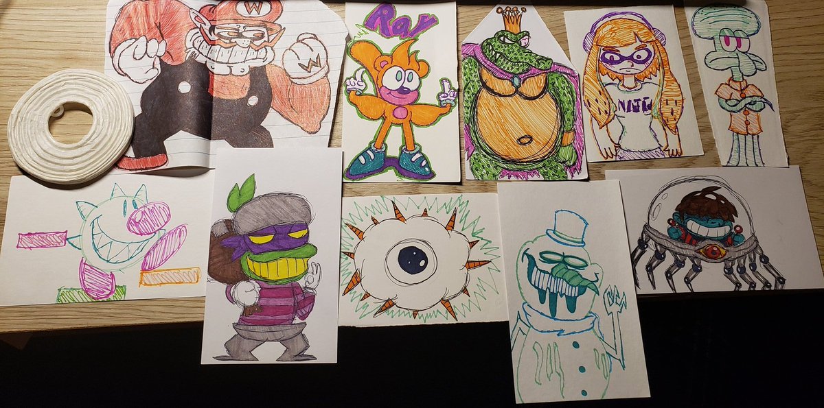 This isn't really anything new I used to draw doodle stuff on index cards 2 years ago 