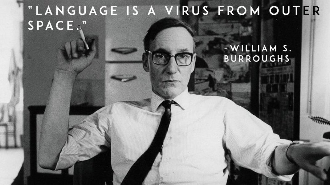 Burroughs believed the cut-up method was a form of chaos magick that destabilized language, which he claimed was the main control mechanism of reality. Burroughs’ goal was to utterly destroy and dismantle all control systems and he thought his cut-ups could help him achieve this.