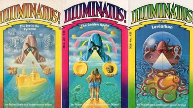 The Illuminatus! Trilogy was actually largely responsible for bringing the idea of the Illuminati into mainstream consciousness. Supposedly, the idea of the Illuminati was originally a joke made up by Kerry Thornley, the co-founder of the Discordian Society.