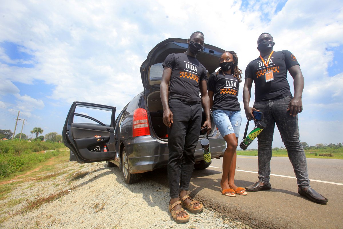 The team arrived in the field yesterday to prepare for the Human Chess event this weekend. #DIDAsportsorg #grassrootsdevelopment #VolunteerInAfrica #DIDA4Schools