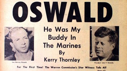 Coincidentally, Thornley befriended Lee Harvey Oswald before the assassination, wrote a book about him defecting to the Soviet Union called Idle Warriors, unknowingly lived down the street from him, and unknowingly lived in his old work place which was turned into an apartment.