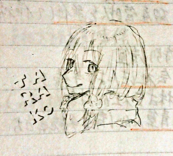 家で描くより授業中描いた方がうまい 