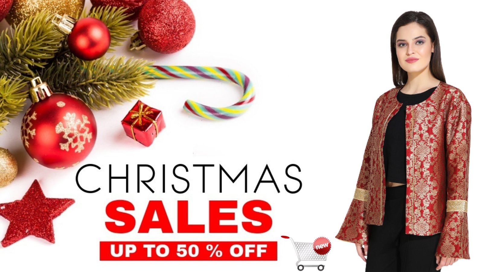Xmas store clothing sale